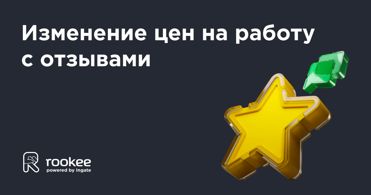 Изменение цен на формирование репутации в сервисе Rookee