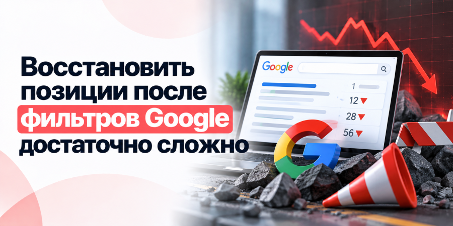 Восстановить позиции после фильтров Google достаточно сложно