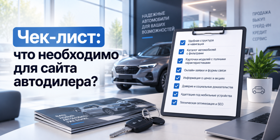Чек-лист: что необходимо для сайта автодилера?