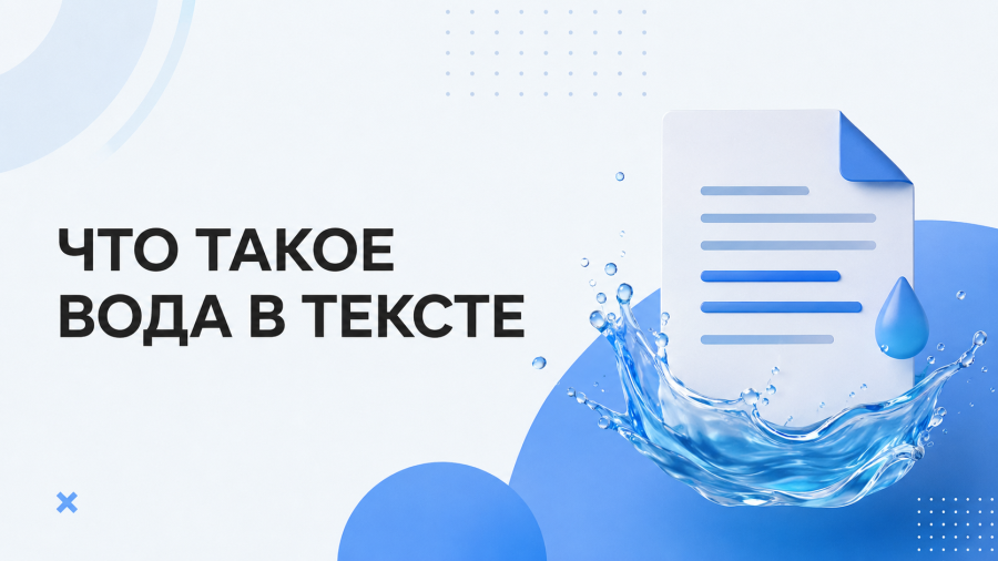 Что такое вода в тексте и как проверить эту характеристику