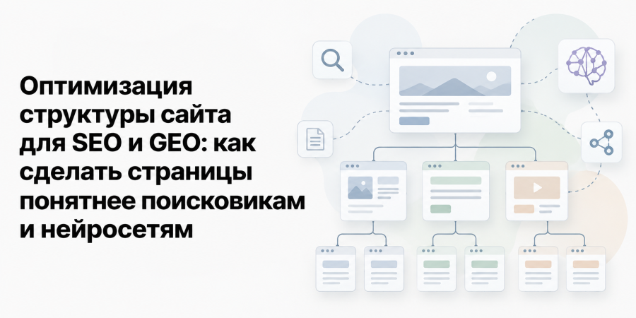 Оптимизация структуры сайта для SEO и GEO: как сделать страницы понятнее поисковикам и нейросетям