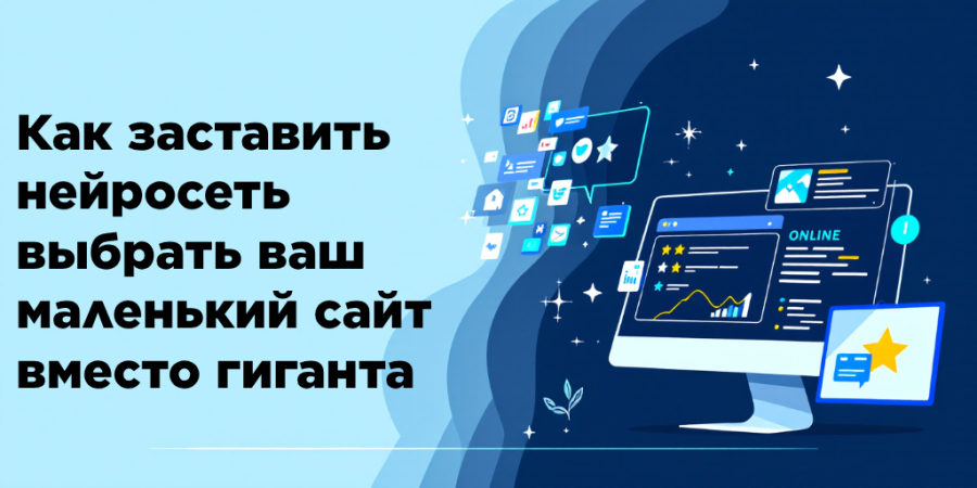 Как заставить нейросеть выбрать ваш маленький сайт вместо гиганта