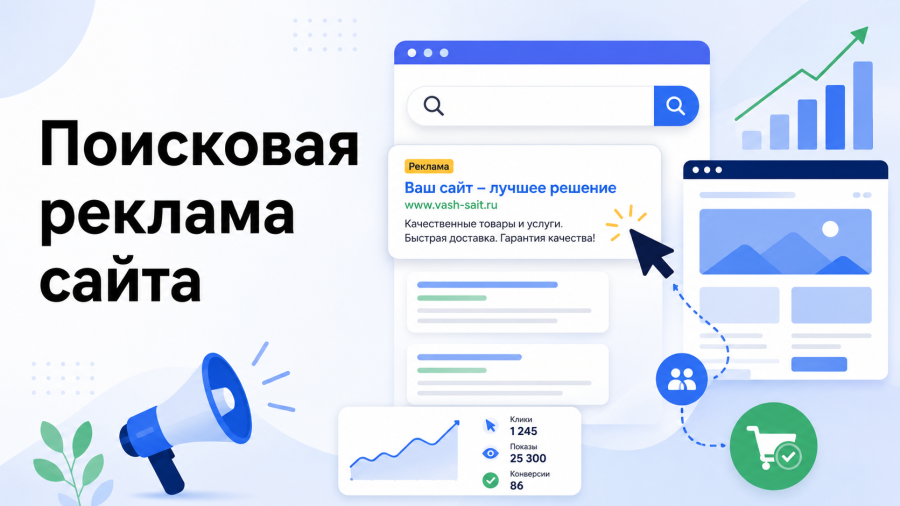 Поисковая реклама сайта