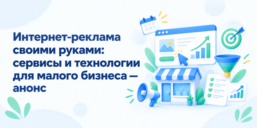 Интернет-реклама своими руками: сервисы и технологии для малого бизнеса - анонс