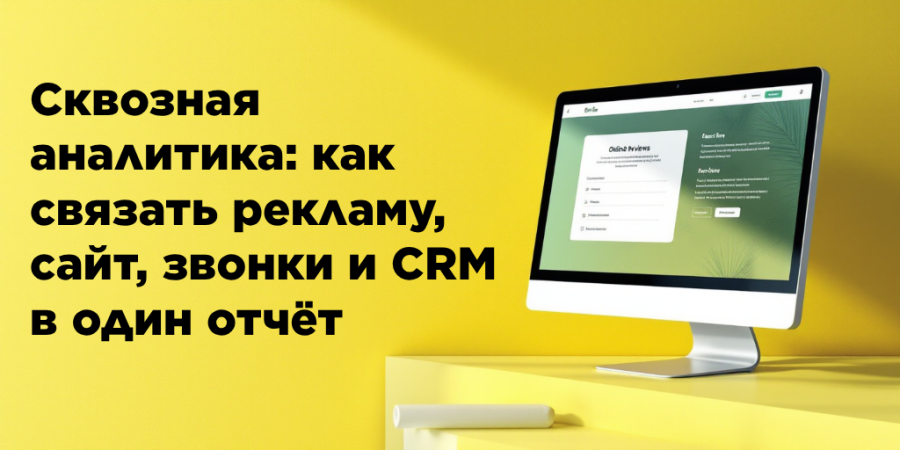 Сквозная аналитика: как связать рекламу, сайт, звонки и CRM в один отчёт