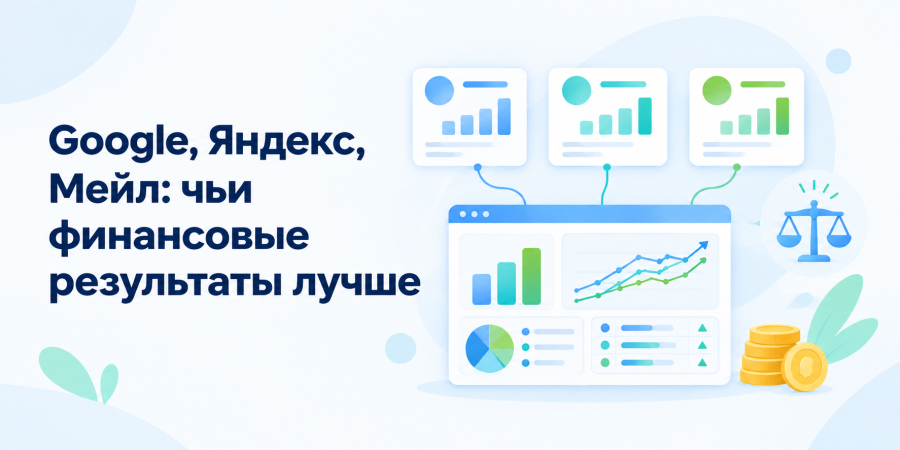 Google, Яндекс, Мейл: чьи финансовые результаты лучше