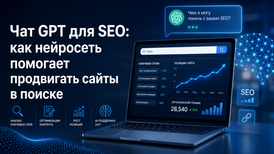 Чат GPT для SEO: как нейросеть помогает продвигать сайты в поиске