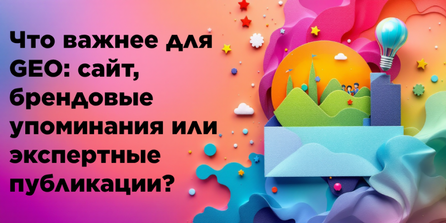 Что важнее для GEO: сайт, брендовые упоминания или экспертные публикации?