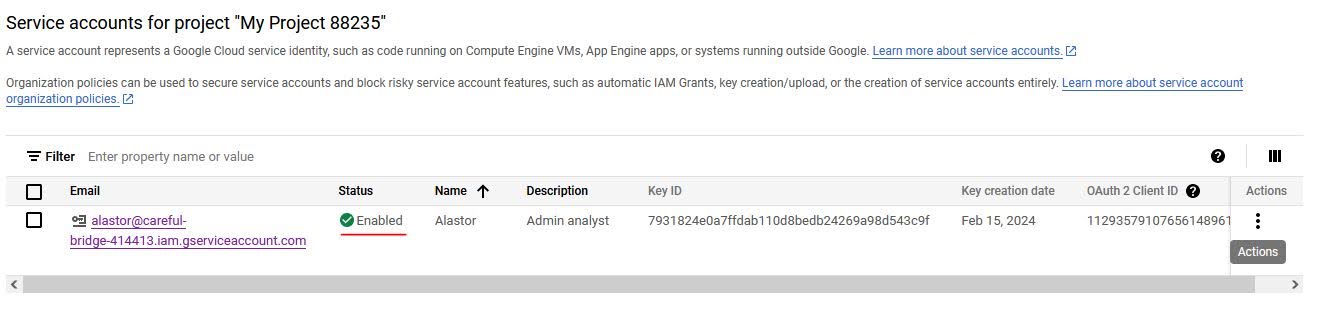 Работа с Google Cloud Platform