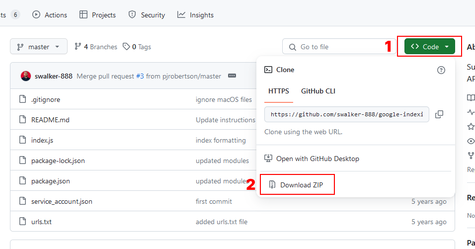 Загрузка скрипта с GitHub