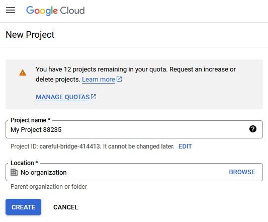 Работа с Google Cloud Platform